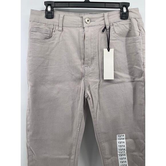 BLUE CONNECTION Women's Light Gray Regular-Fit Five-Pocket Skinny Jeans SZ 13 - Picture 3 of 11